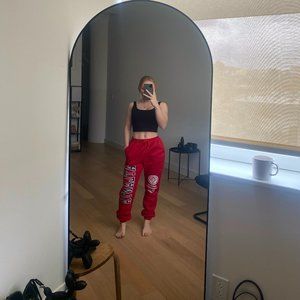 Red Atlanta Graphic Sweatpants